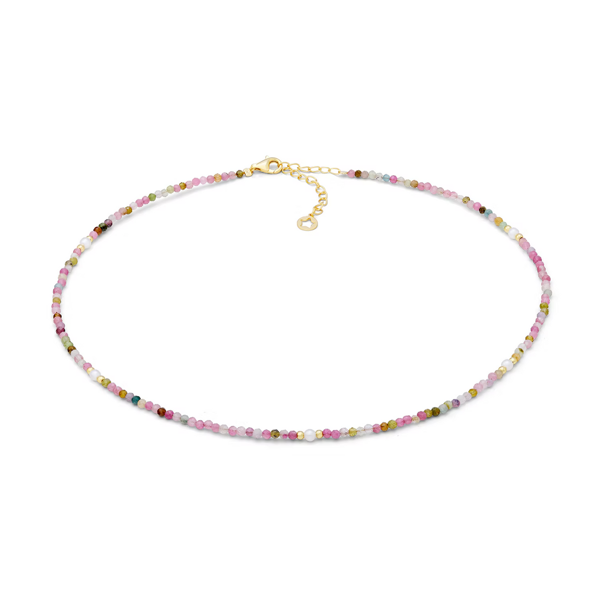 Girocollo argento dorato tormaline e perline Gift&Color GLA 289 COMETE|bonini-gioielli