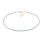 Girocollo argento dorato smeraldi e perline Gift&Color GLA 290 COMETE|bnini-gioielli