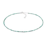 Girocollo  e bracciale argento, smeraldi e zirconi Gift & Color GLA 295 COMETE|bonini-gioielli