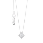 Girocollo Oro Bianco Rose di Diamanti COMETE GLB 1713|bonini-gioielli