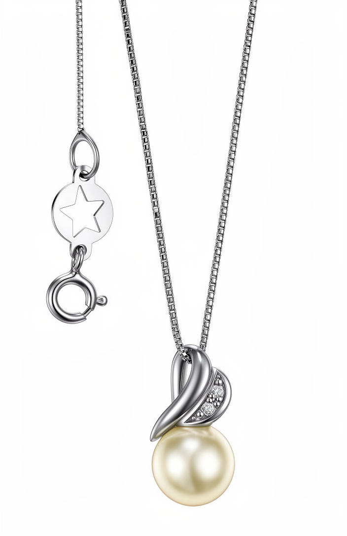 Girocollo Perle d'Amore oro bianco e Diamanti GLP 625 COMETE|BONINI-GIOIELLI