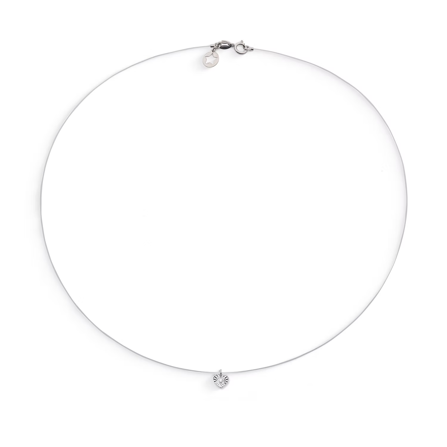 Girocollo Nude oro bianco 375/1000 e diamante KGLB 1428 COMETE|bonini-gioielli