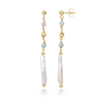 orecchini ORA 236-PARURE-Collana lunga argento dorato perle lunghe Aura GLA 309 COMETE GIOIELLI|bonini-gioielli