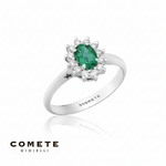 Anello smeraldo e diamanti COMETE ANB 2750 S2|bonini-gioielli
