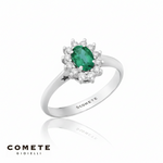 Anello smeraldo e diamanti COMETE ANB 2750 S3|bonini-gioielli
