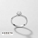 Anello COMETE diamante solitario ct 0,21|bonini-gioielli