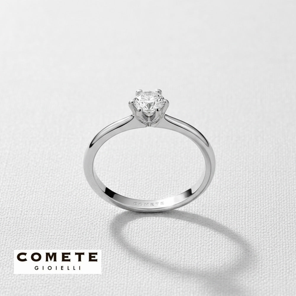 Anello COMETE diamante solitario ct 0,21|bonini-gioielli