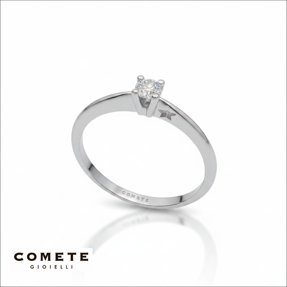 Anello di Fidanzamento Diamante COMETE Stella |bonini-gioielli