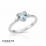 Anello Acquamarina e Diamanti COMETE GIOIELLI ANQ 300|bonini-gioielli