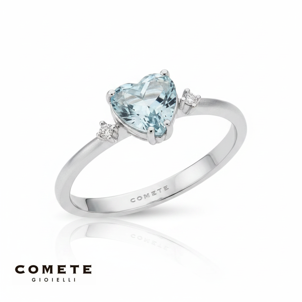 Anello Acquamarina e Diamanti COMETE GIOIELLI ANQ 300|bonini-gioielli