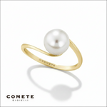 Anello Oro Giallo e perla coltivata 7,5/8 mm COMETE ANP 417 G|bonini-gioielli