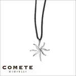 Ciondolo Sole Oro Bianco e Diamanti COMETE GLB 599|bonini-gioielli