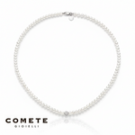 Collana di Perle COMETE GIOIELLI Dettaglio Oro Bianco|bonini-gioielli
