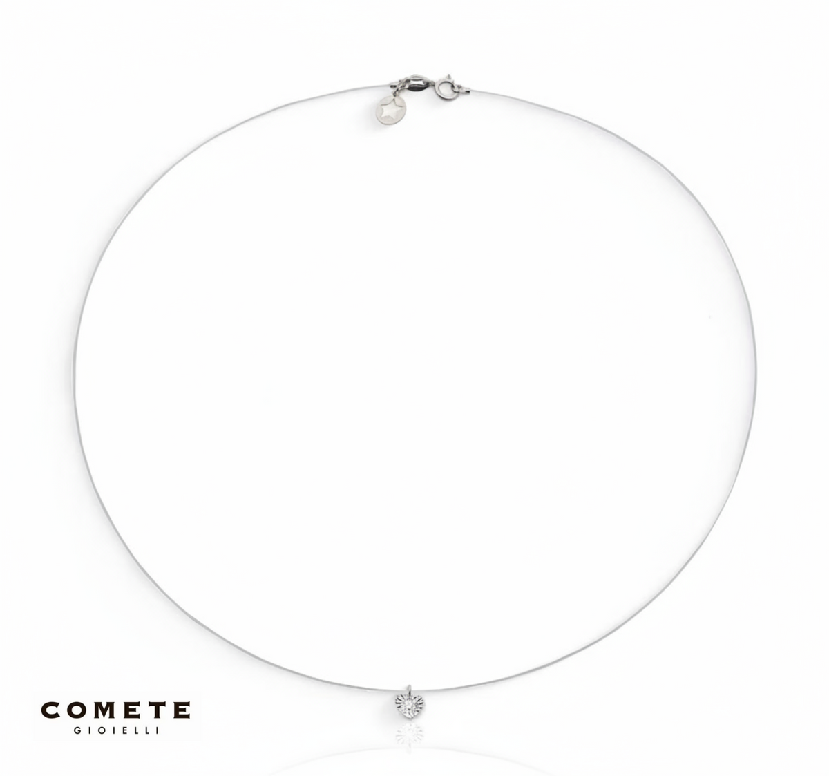 Girocollo Nude oro bianco e diamante KGLB 1428 COMETE|bonini-gioielli