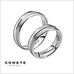 Anello in Oro Bianco, Smeraldo e Diamanti Comete ANB1896|bonini-gioielli