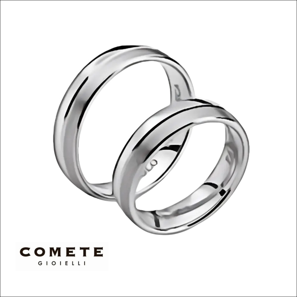 Anello in Oro Bianco, Smeraldo e Diamanti Comete ANB1896|bonini-gioielli