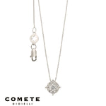 Girocollo Oro Bianco Rose di Diamanti COMETE GLB 1713|bonini-gioielli