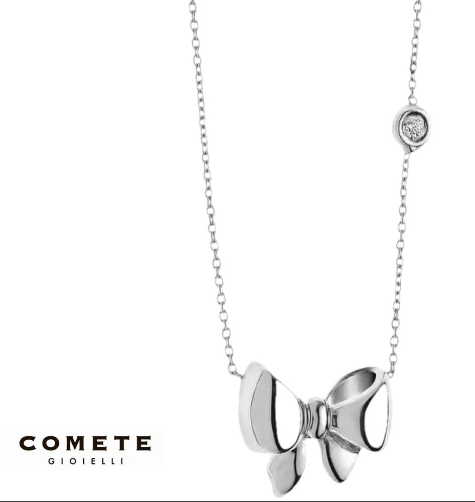 Collana COMETE fiocco oro e diamante GLB 792|bonini-gioielli