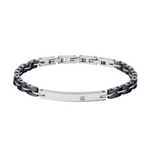 Bracciale uomo COMETE acciaio, ceramica e zircone UBR 1070|bonini-gioielli