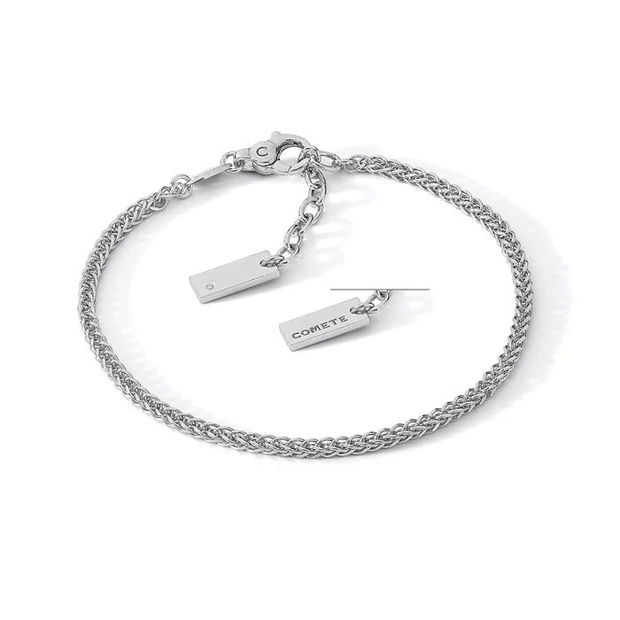 bracciale-parure-girocollo uomo comete argento Chain con piastrina UGL 749|bonini-gioielli