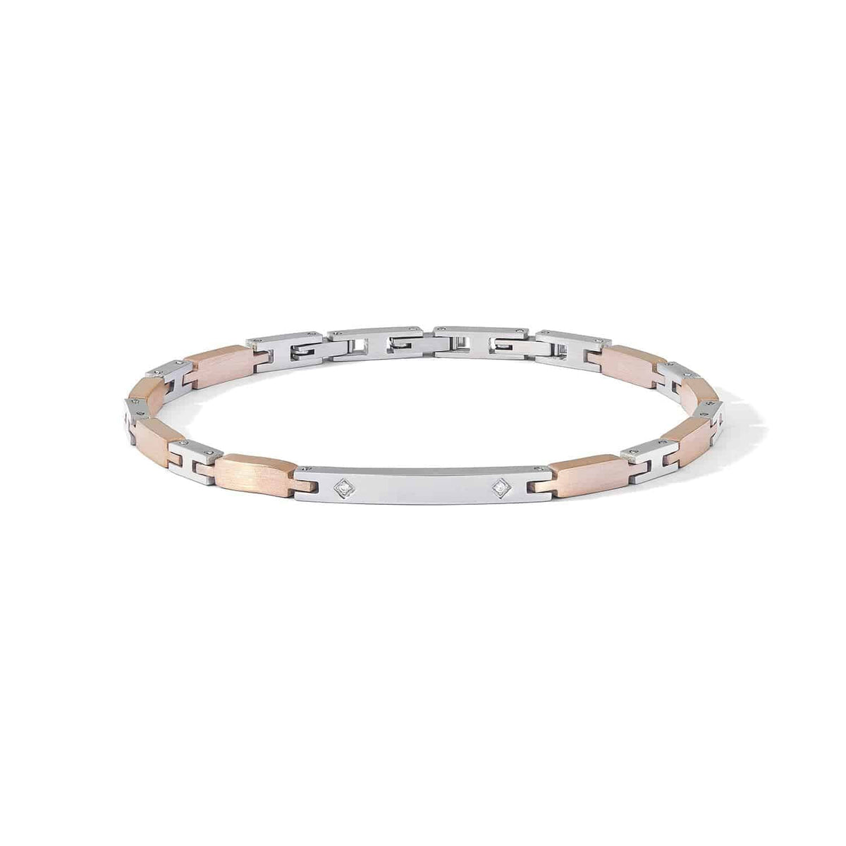 bracciale comete uomo acciaio, PVD rosé Suits UBR 1233|bonini-gioielli