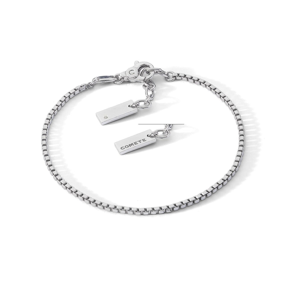 bracciale uomo comete argento e piastrina Chain UBR 1255|bonini-gioielli