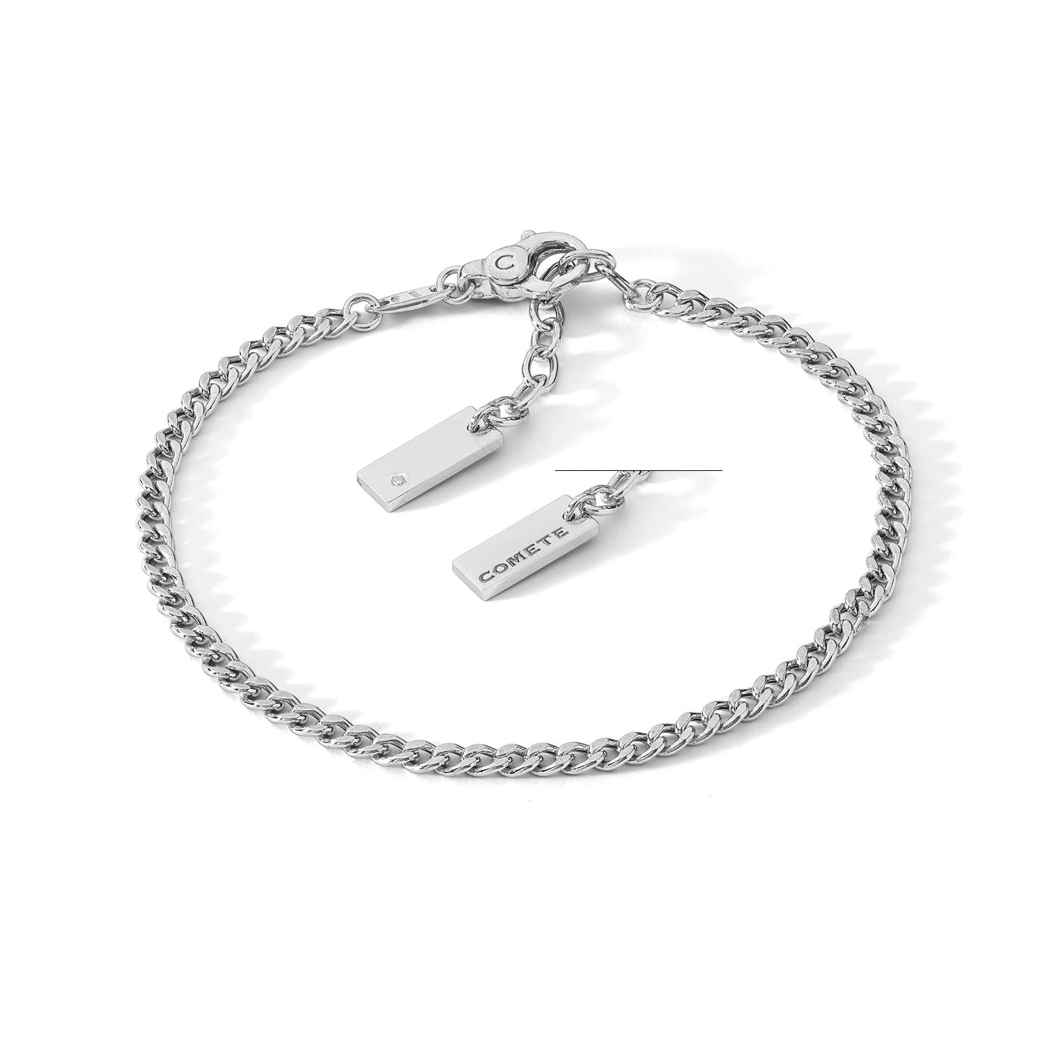 bracciale uomo comete argento UBR 1256 parure con girocollo uomo comete argento UGL 748|bonini-gioielli