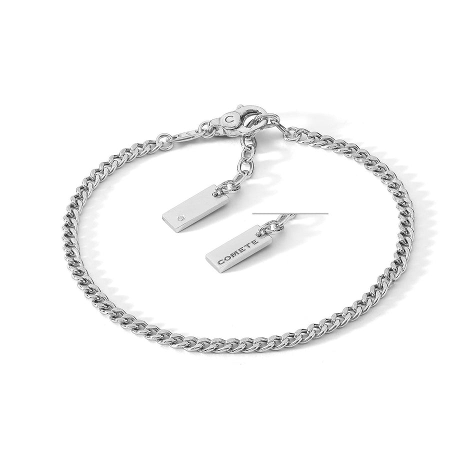 bracciale uomo comete argento UBR 1256 parure con girocollo uomo comete argento UGL 748|bonini-gioielli