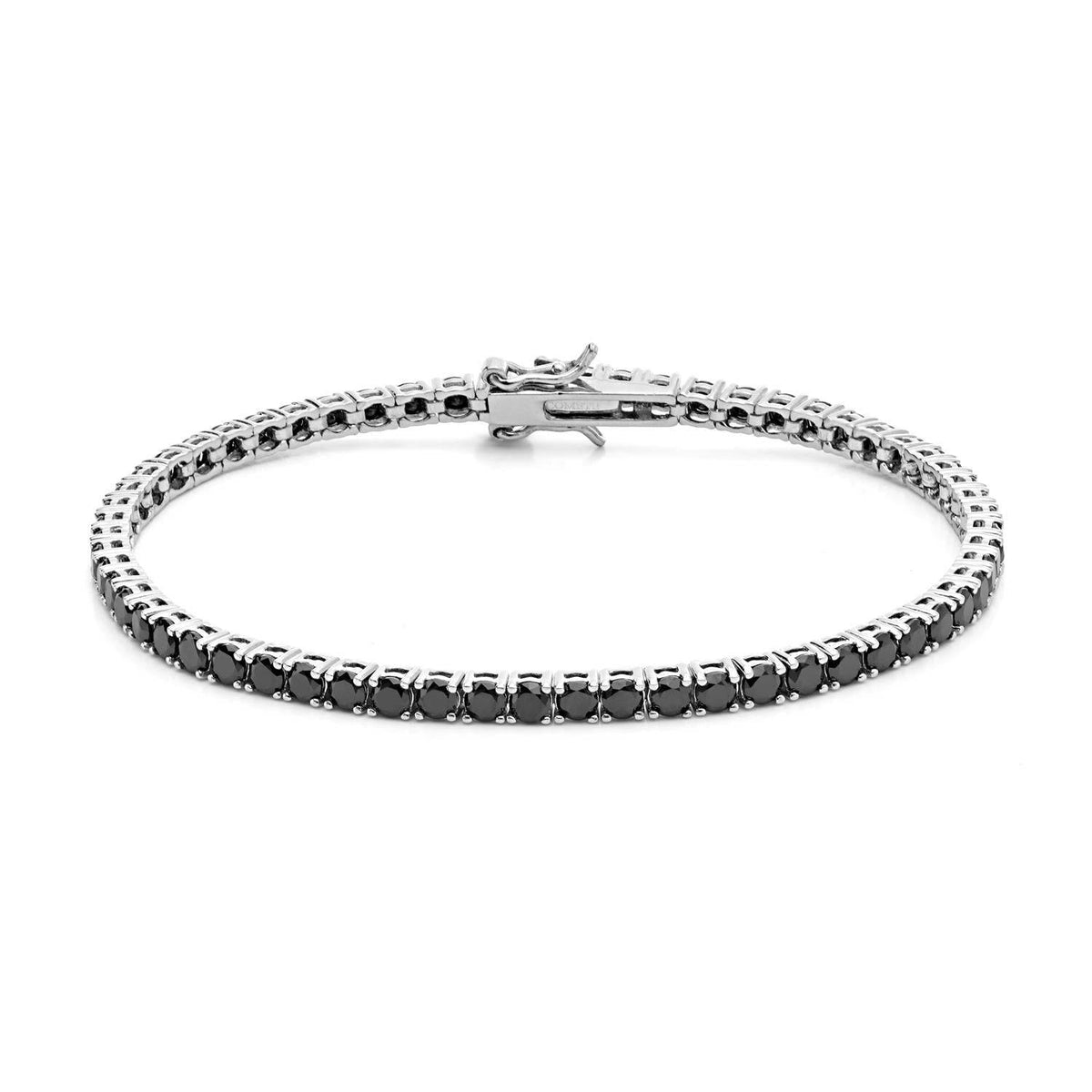 bracciale uomo comete tennis zirconi neri UBR 993|bonini-gioielli