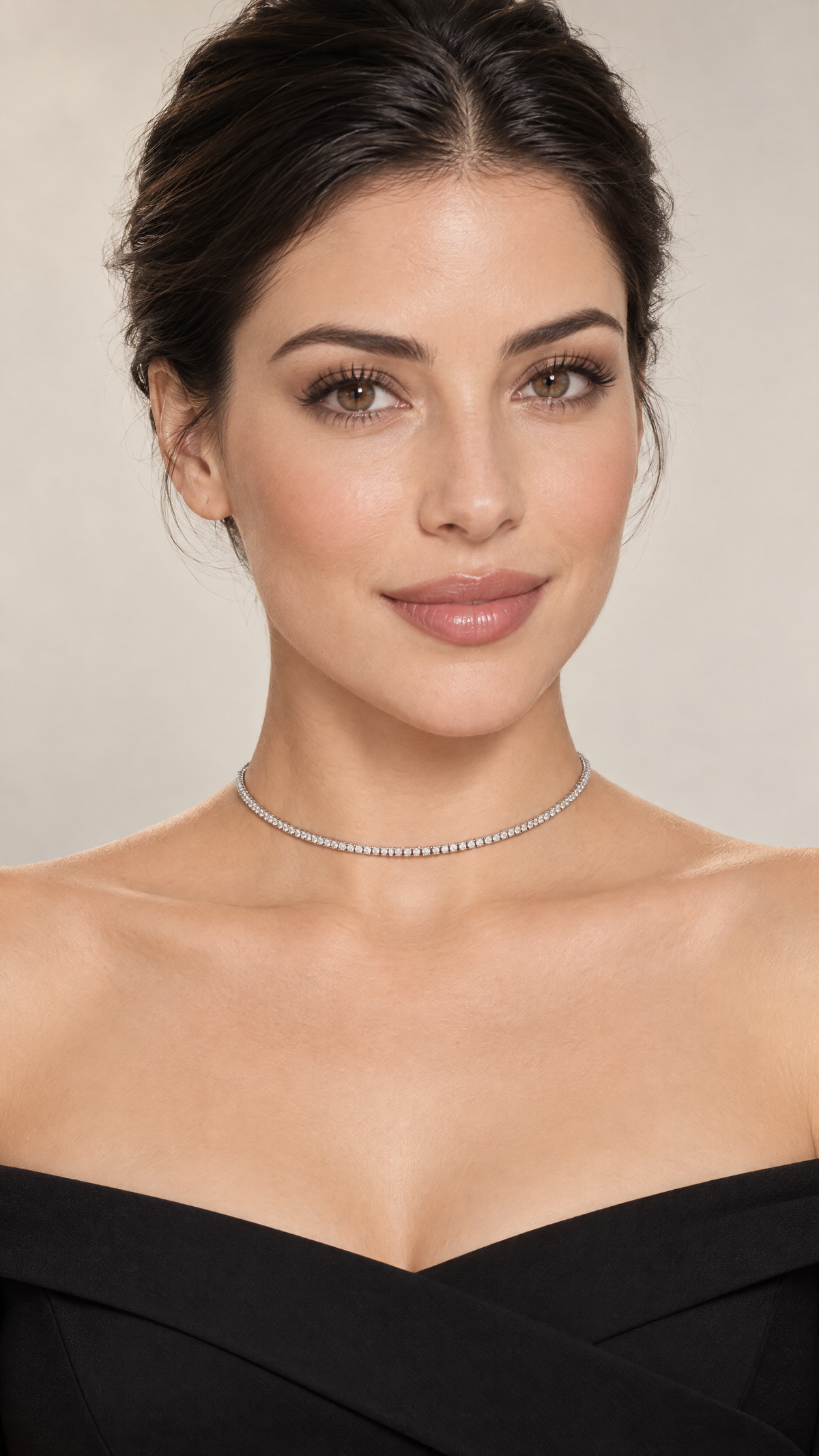Girocollo argento tennis zirconi COMETE Glamour UGL 794|bonini-gioielli