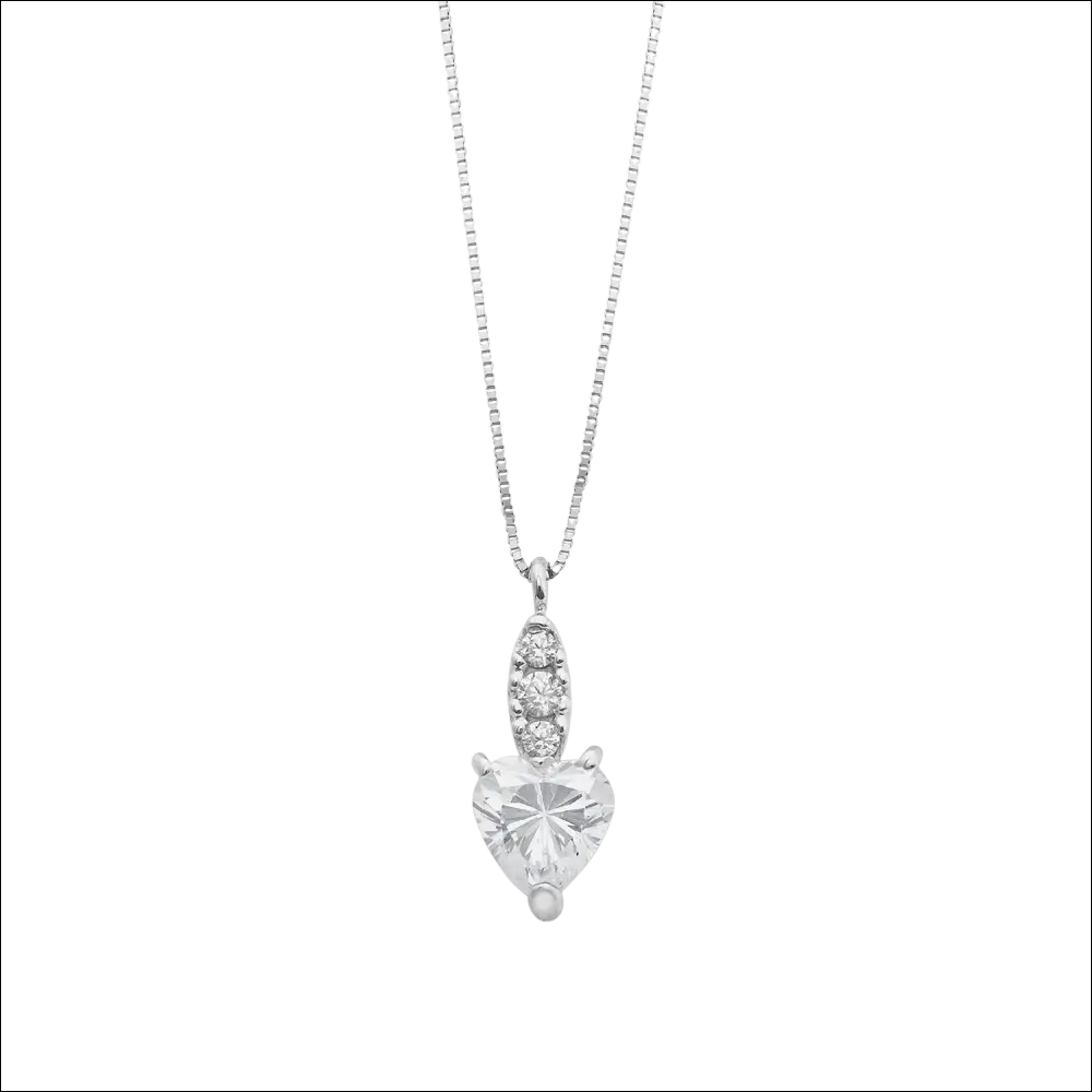 Girocollo cuore Ambrosia Dea di Luce con zirconi e oro scintillante