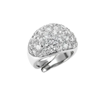 Anello Argento Zirconi Bianchi Collezione Blossom BLISS con anello in oro bianco e diamanti