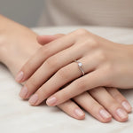 Anello COMETE diamante solitario ct 0,09 ANB 2034|bonini-gioielli