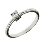 Anello con diamante solitario ct 0,16 YES di Salvini in argento