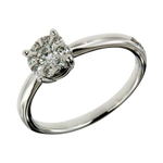 Anello da fidanzamento diamanti ct 0,34 Salvini Daphne con brillantezza di diamanti