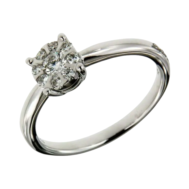 Anello da fidanzamento diamanti ct 0,34 Salvini Daphne con brillantezza di diamanti