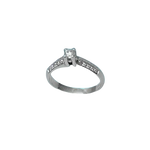 Anello da fidanzamento in oro e diamanti UNOAERRE con anello di diamante argento