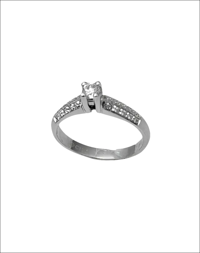 Anello da fidanzamento in oro e diamanti UNOAERRE con diamante centrale