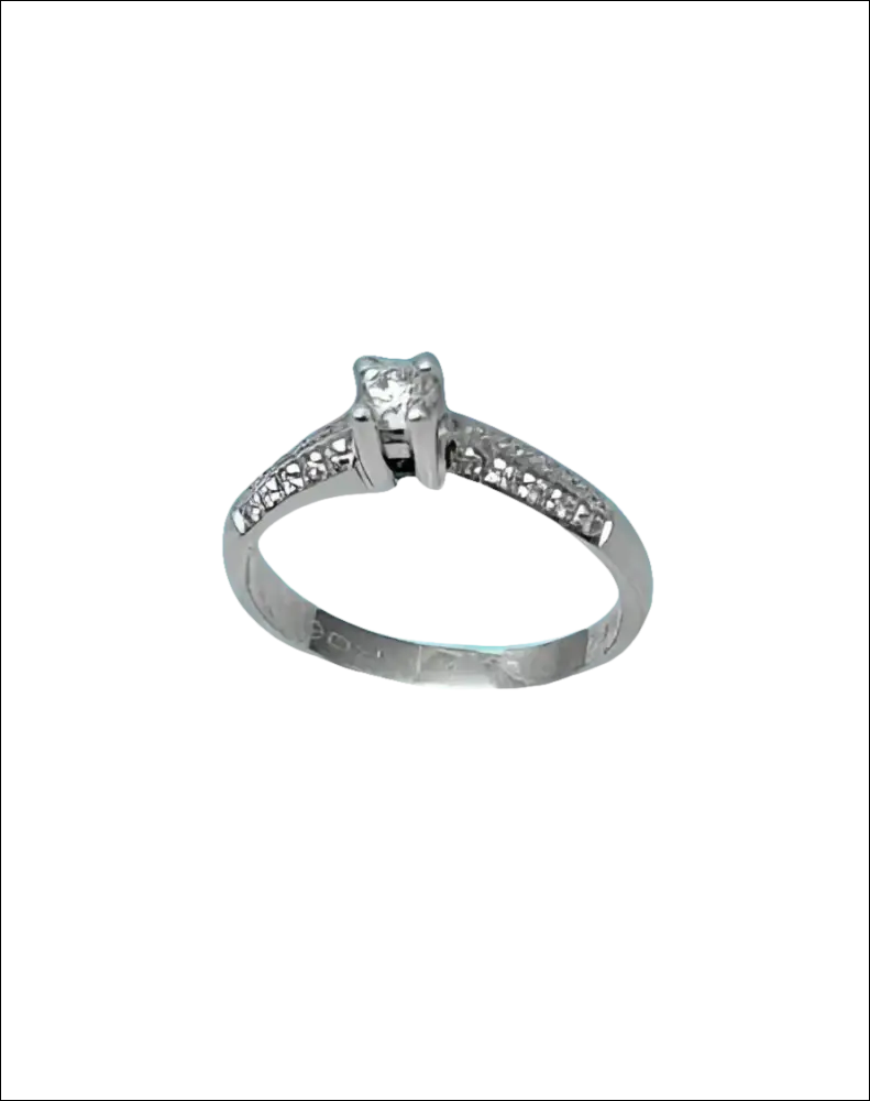 Anello da fidanzamento in oro e diamanti UNOAERRE con anello di diamante argento