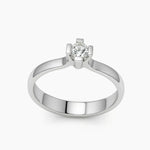 Anello da Fidanzamento Oro Bianco 750/1000 e Diamante ct 0.28 UNOAERRE|bonini-gioielli