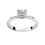 Anello di Fidanzamento Diamante COMETE ANB 2049 con brillante taglio in oro bianco