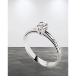 anello diamante solitario ct 0,18G+ Cannes di Salvini|bonini-gioielli