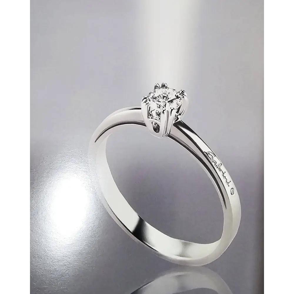 anello diamante solitario ct 0,18G+ Cannes di Salvini|bonini-gioielli