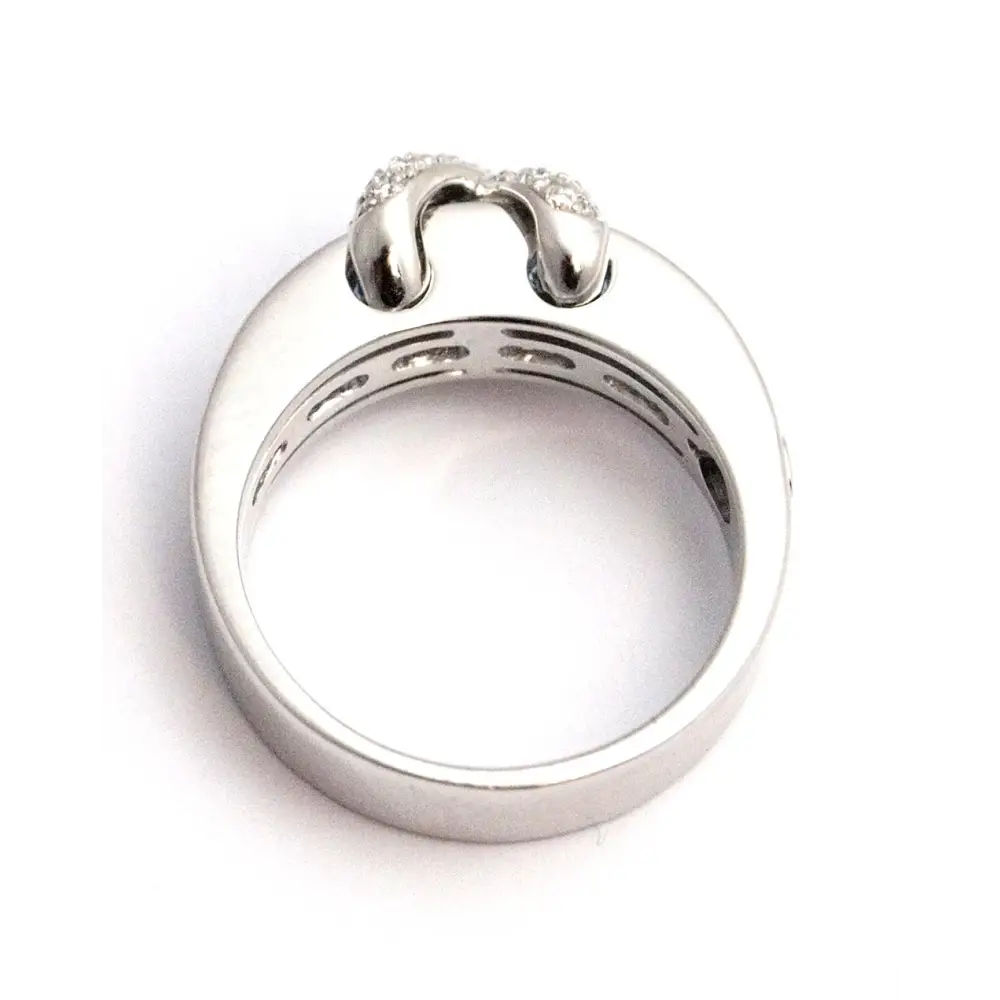 anello diamanti e topazi azzurri CENTOVENTUNO|bonini-gioielli