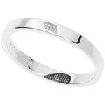 Fedina argento donna con zircone ANG 111 di Comete Gioielli e accento di diamante