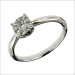 Anello da fidanzamento diamanti ct 0,34 Salvini Daphne con brillantezza di diamanti