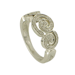 Anello in oro bianco e diamanti 0,25 Capriccio Salvini con spirali di diamanti