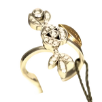 Anello in oro e diamanti ct 0,18 Provence di Salvini con design floreale elegante