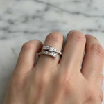 Anello Oro Bianco 750/1000 e Diamanti|bonini-gioielli