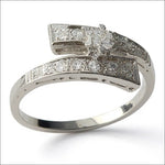 Anello Oro Bianco 750/1000 e Diamanti||bonini-gioielli